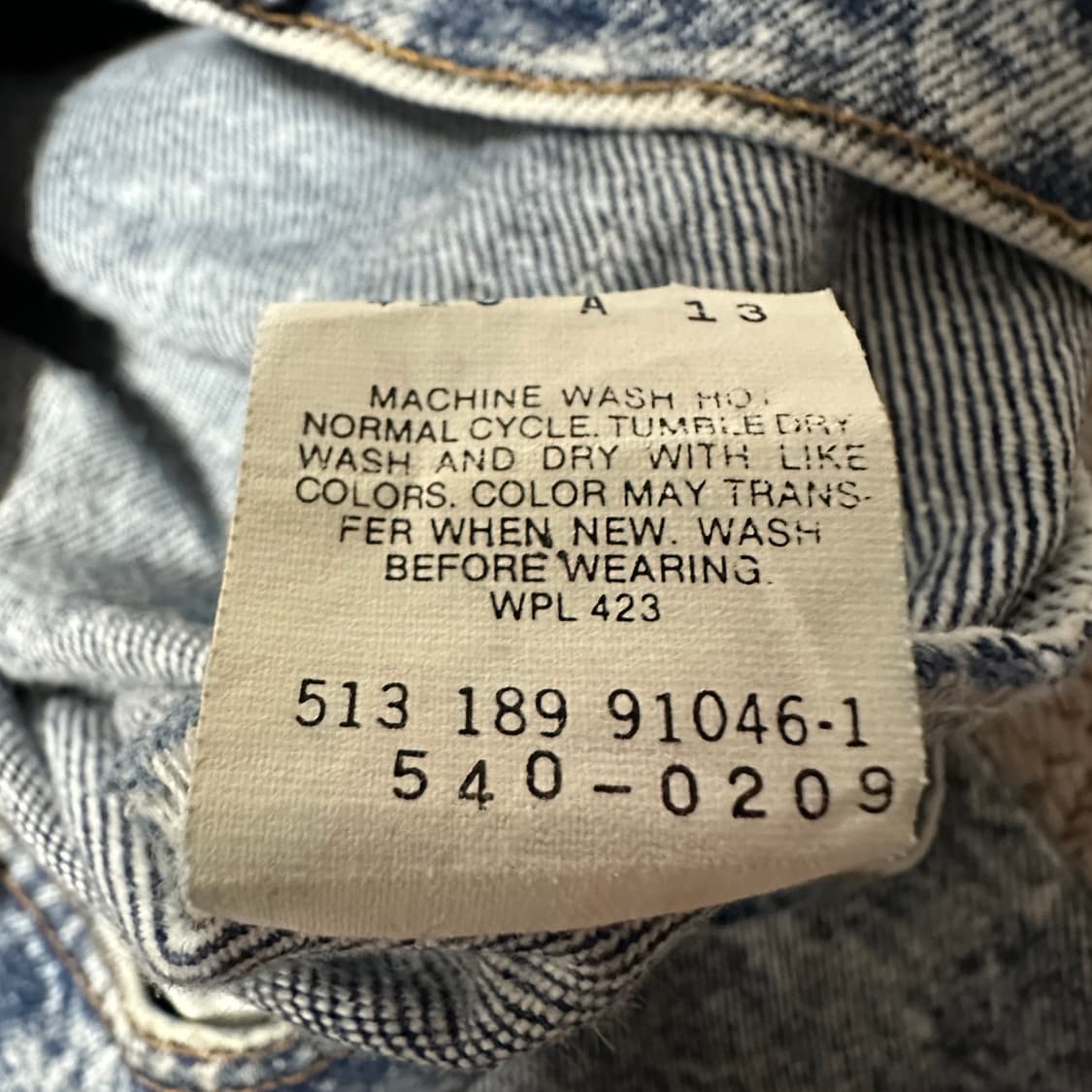 LEVI'S 540 80's usa made denim pants 상품이미지5