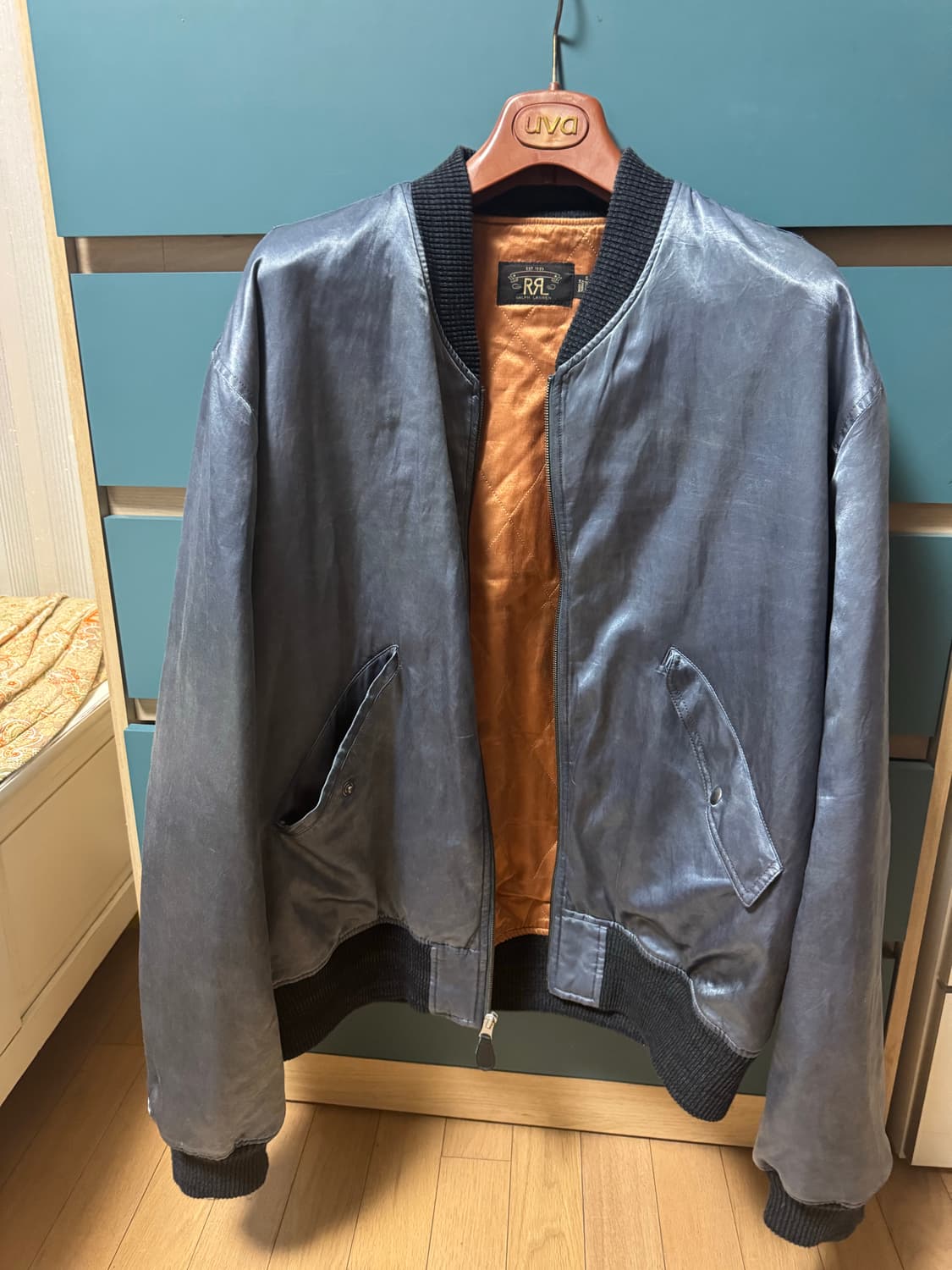 RRL 임브로이더 새틴 플라이트 재킷 xxl 상품이미지6