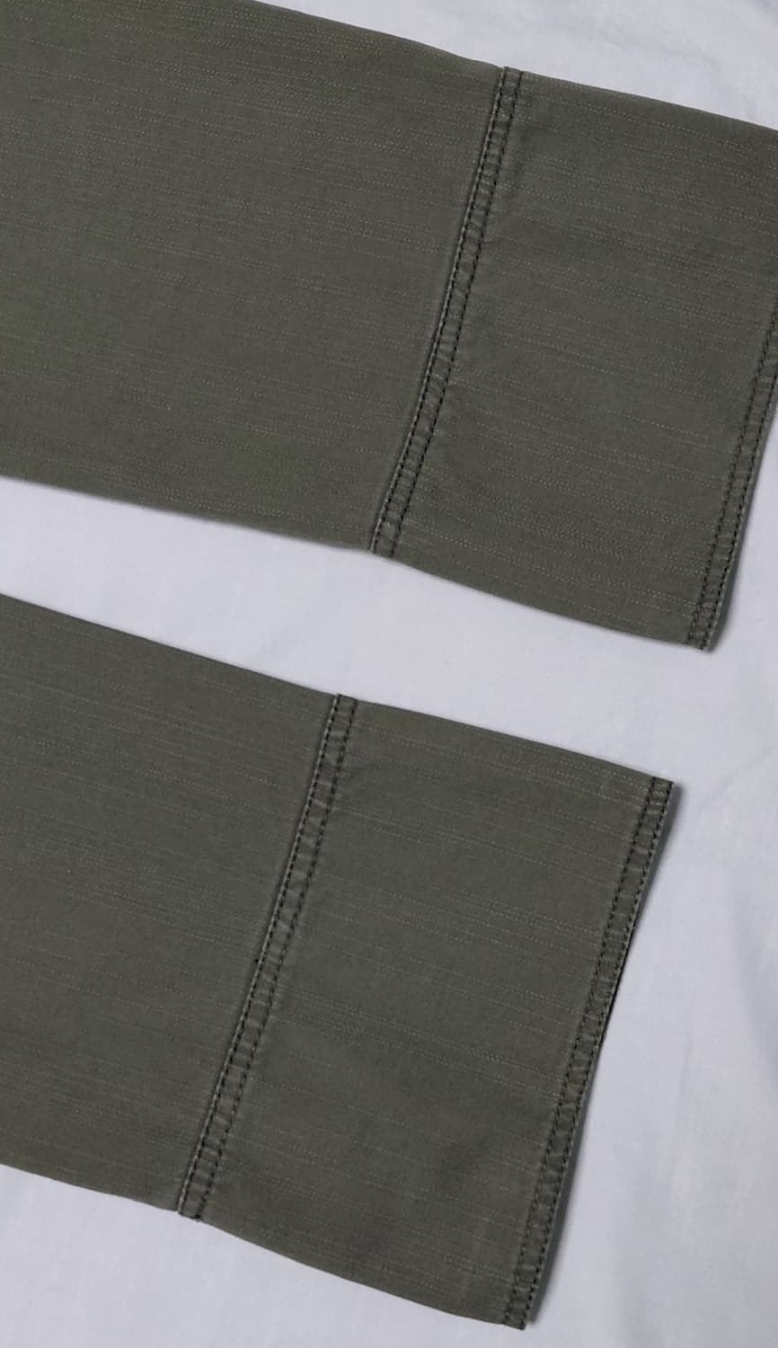 [26~27] 앙라시네 밑단 버튼 포인트 카키 코튼 팬츠 상품이미지8