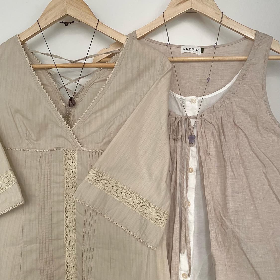 light beige layered dress 상품이미지3