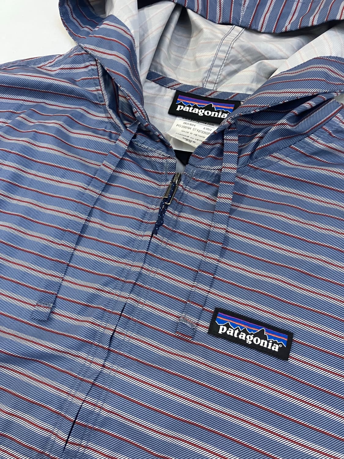 14ss 파타고니아 스트라이프 체크 바람막이 상품이미지2