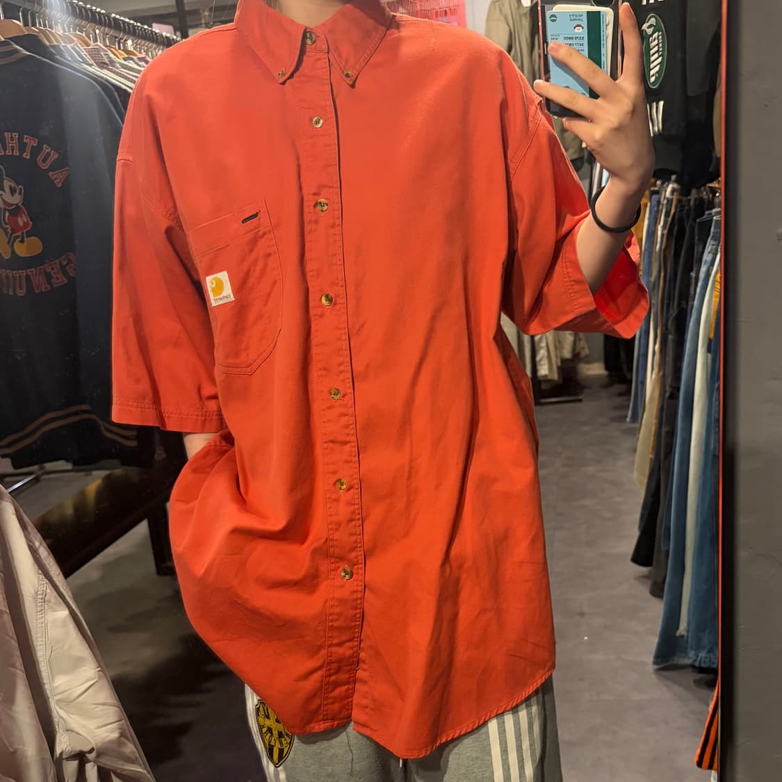 [IM] Carhartt 칼하트 반팔 셔츠 오렌지 상품이미지2