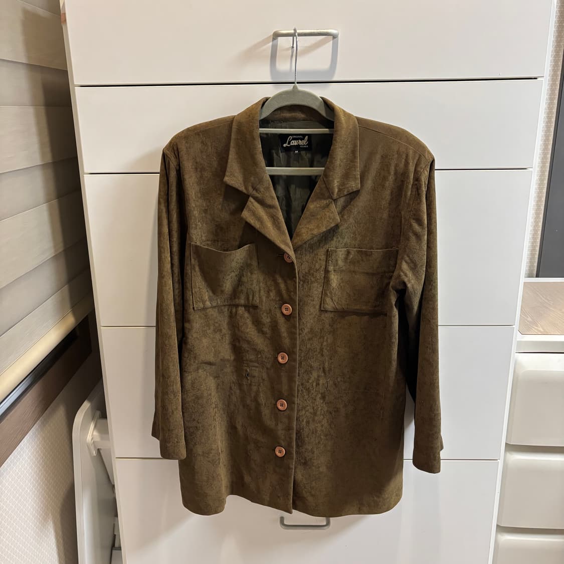 올리브카키 스웨이드st 셔츠 자켓 상품이미지1