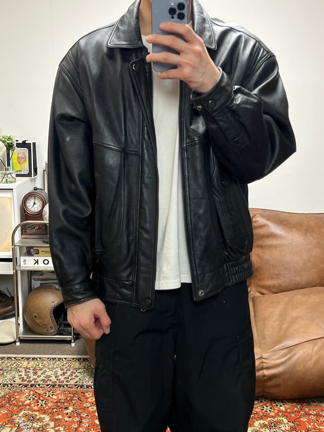 [XL] Mclub 양가죽 빈티지 가죽 자켓 상품이미지3