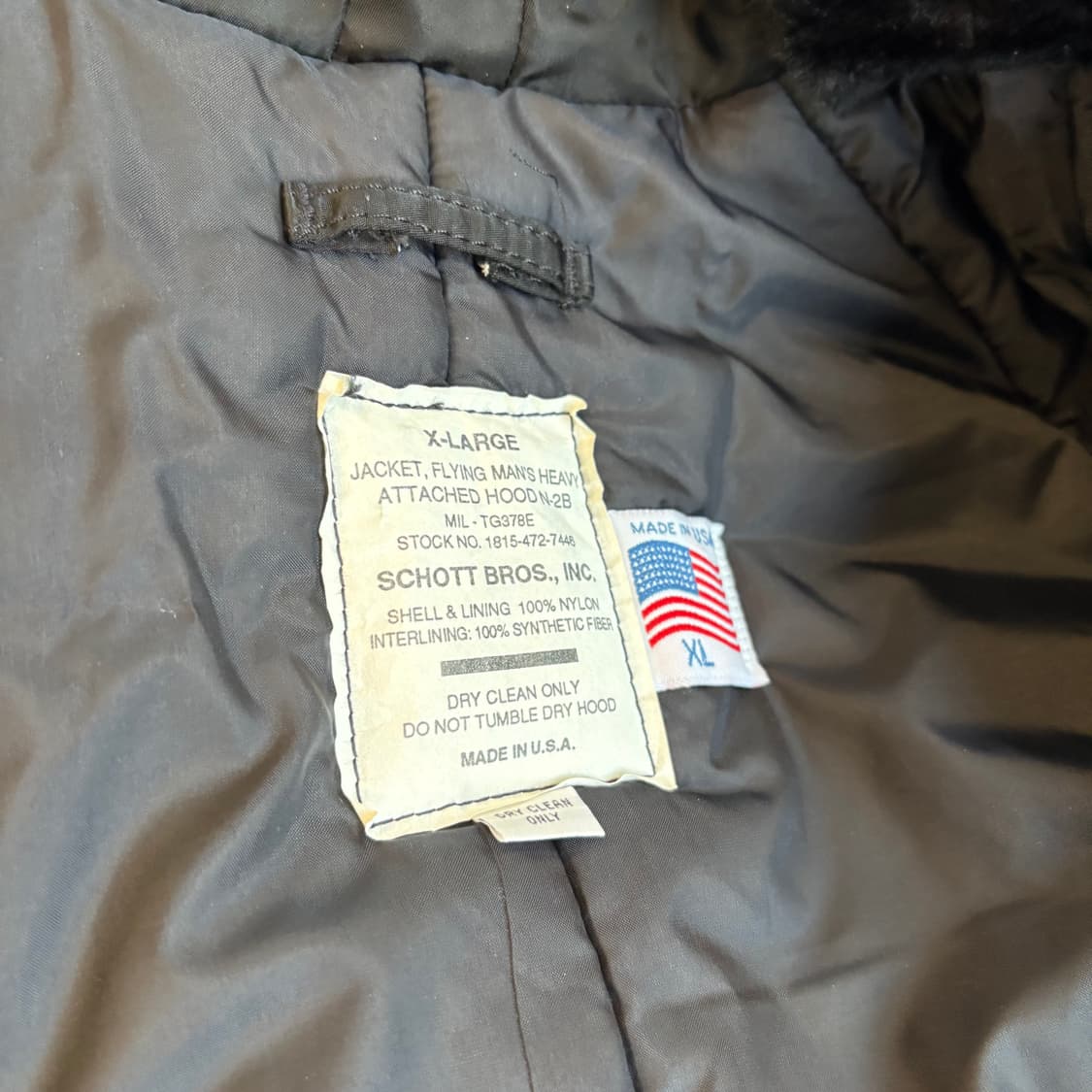 80s USA N-2B 아비렉스 미군 플라이트 자켓 군용 IDEAL 지퍼 상품이미지10