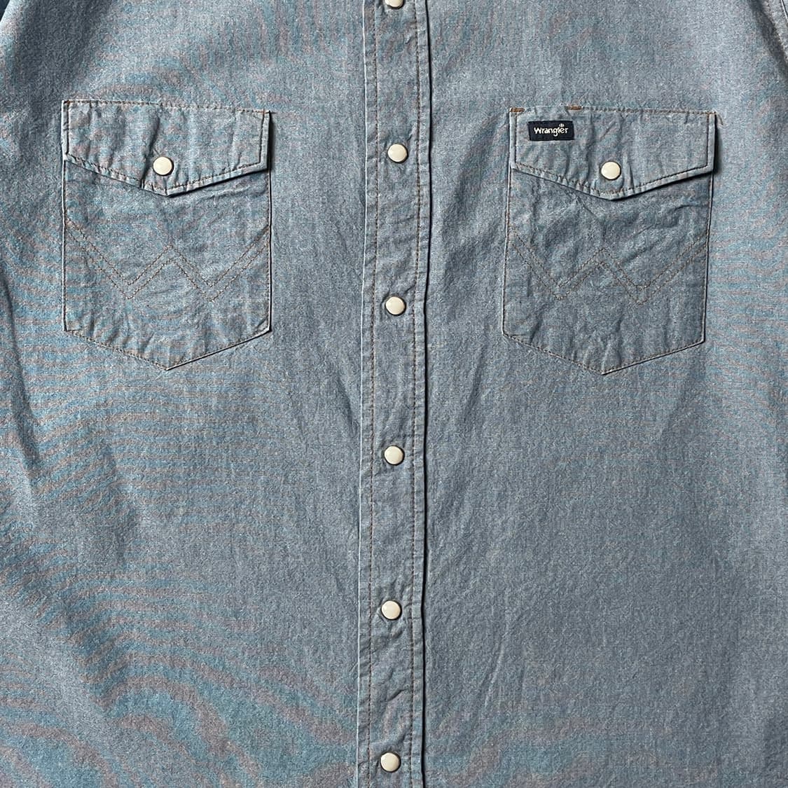 WRANGLER 랭글러 빈티지 웨스턴 데님 코튼셔츠 A00484 상품이미지3