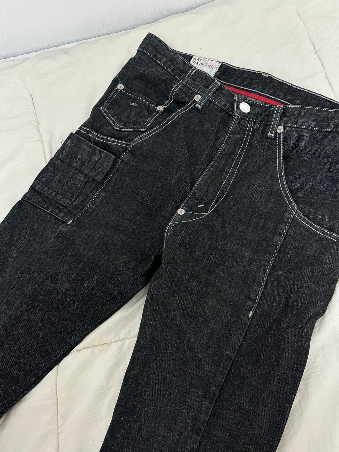 00s 리바이스 레드와이어 32 흑청 배기핏 상품이미지1