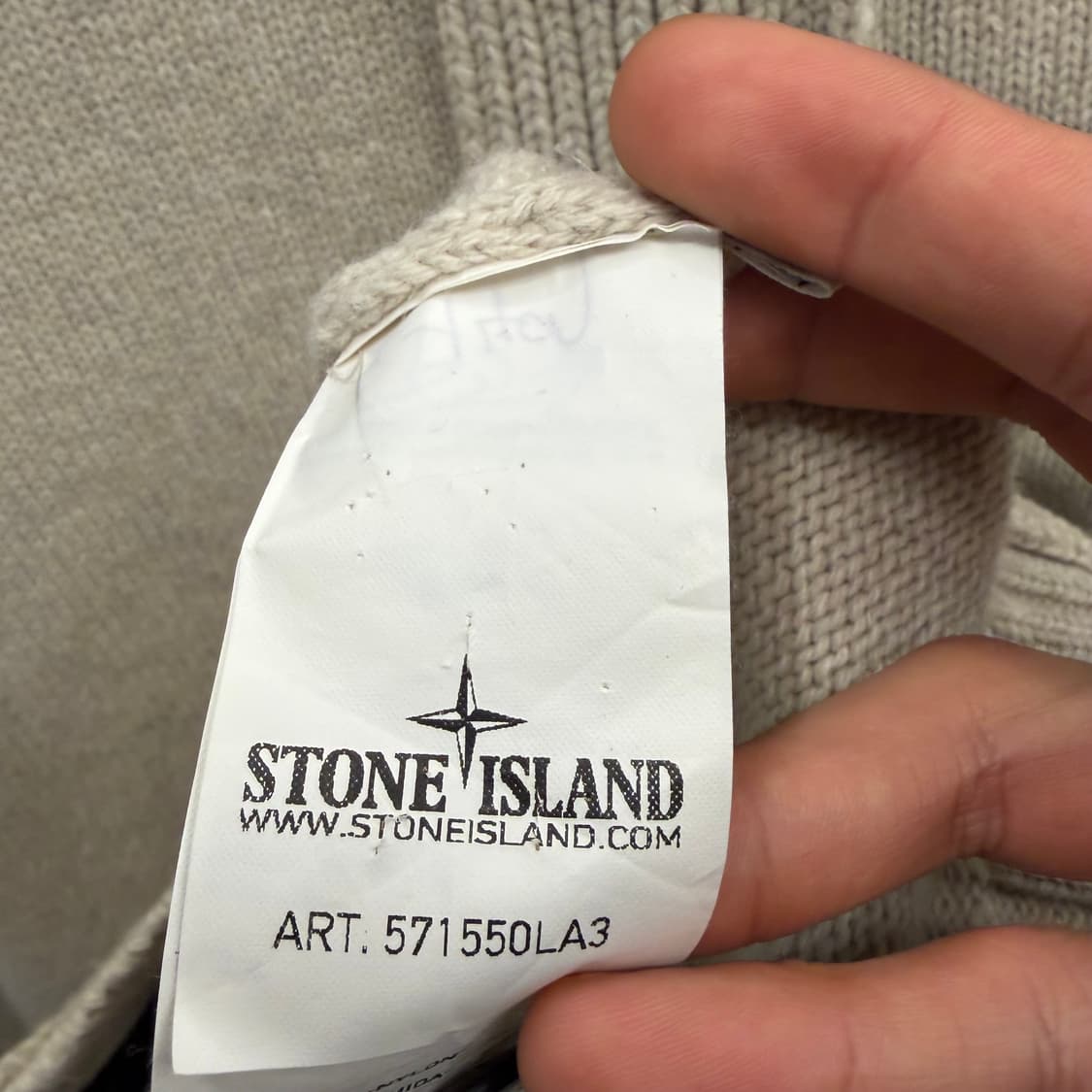 스톤아일랜드 아이보리 니트 가디건 자켓 L 상품이미지7