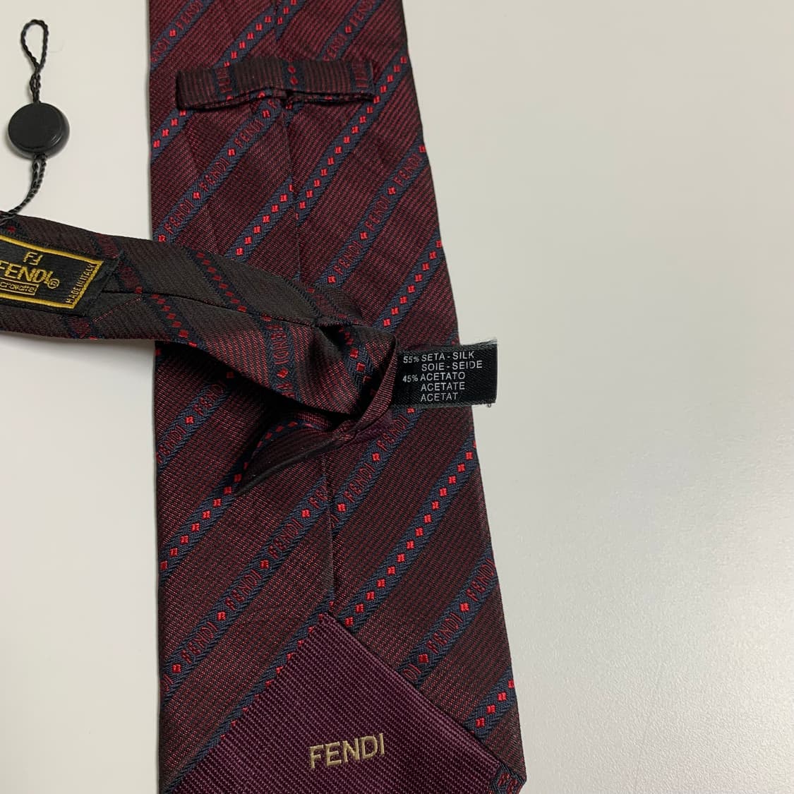 펜디(FENDI) 모노그램 레지멘탈 클래식넥타이 명품 혼방 상품이미지9