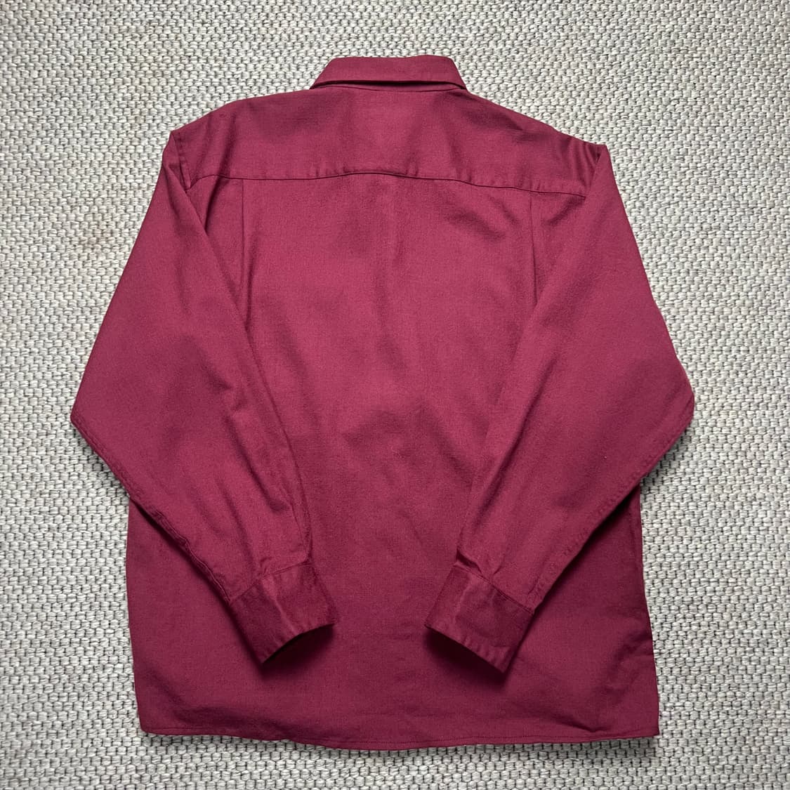 버버리 울 셔츠 버건디 M 상품이미지2