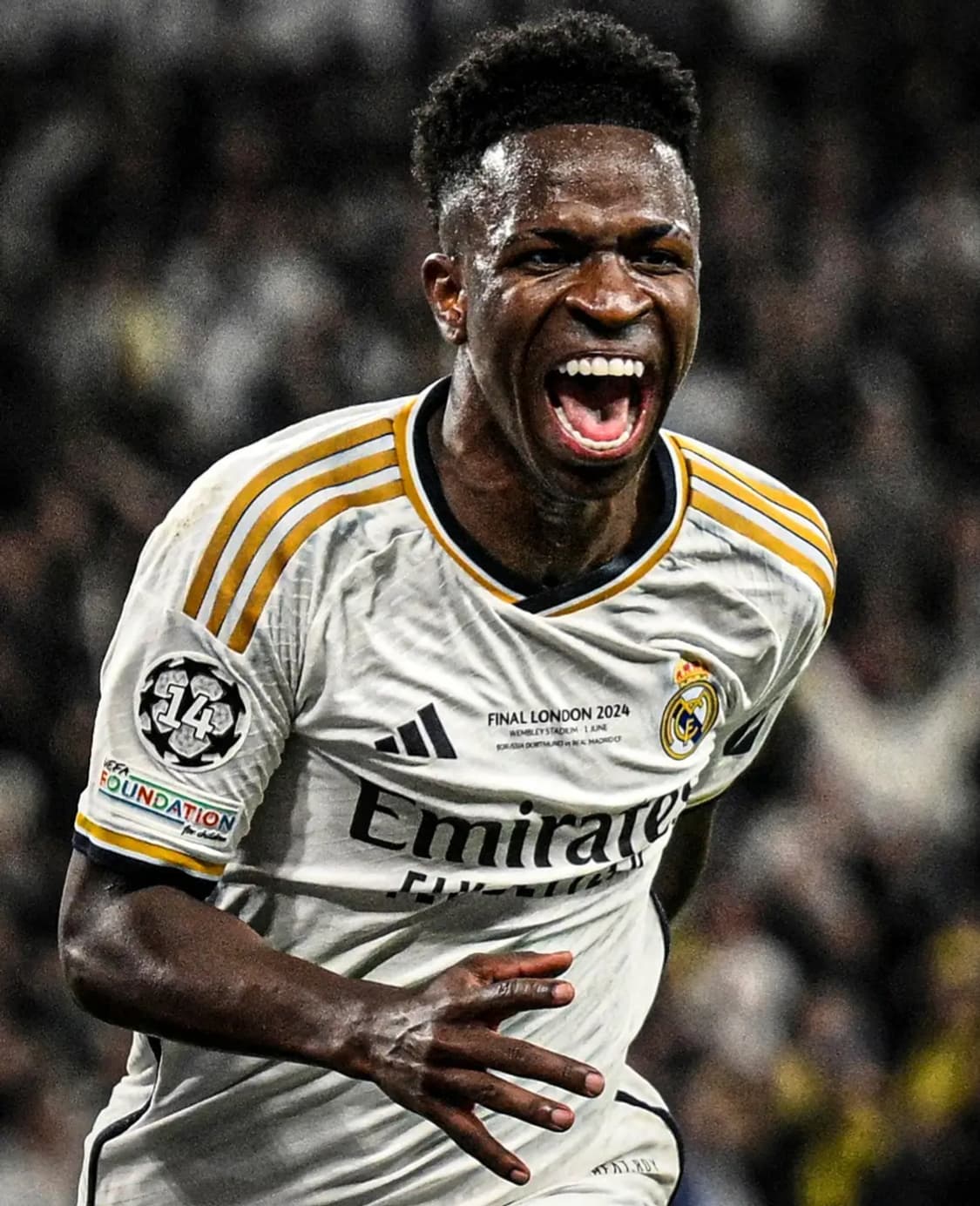 23-24 레알 홈 비니시우스 챔스결승버전 유니폼 M사이즈 어센틱  상품이미지9