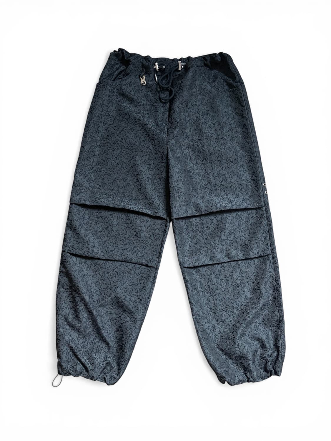 시월107 플라워 파라슈트 팬츠 블랙 상품이미지4