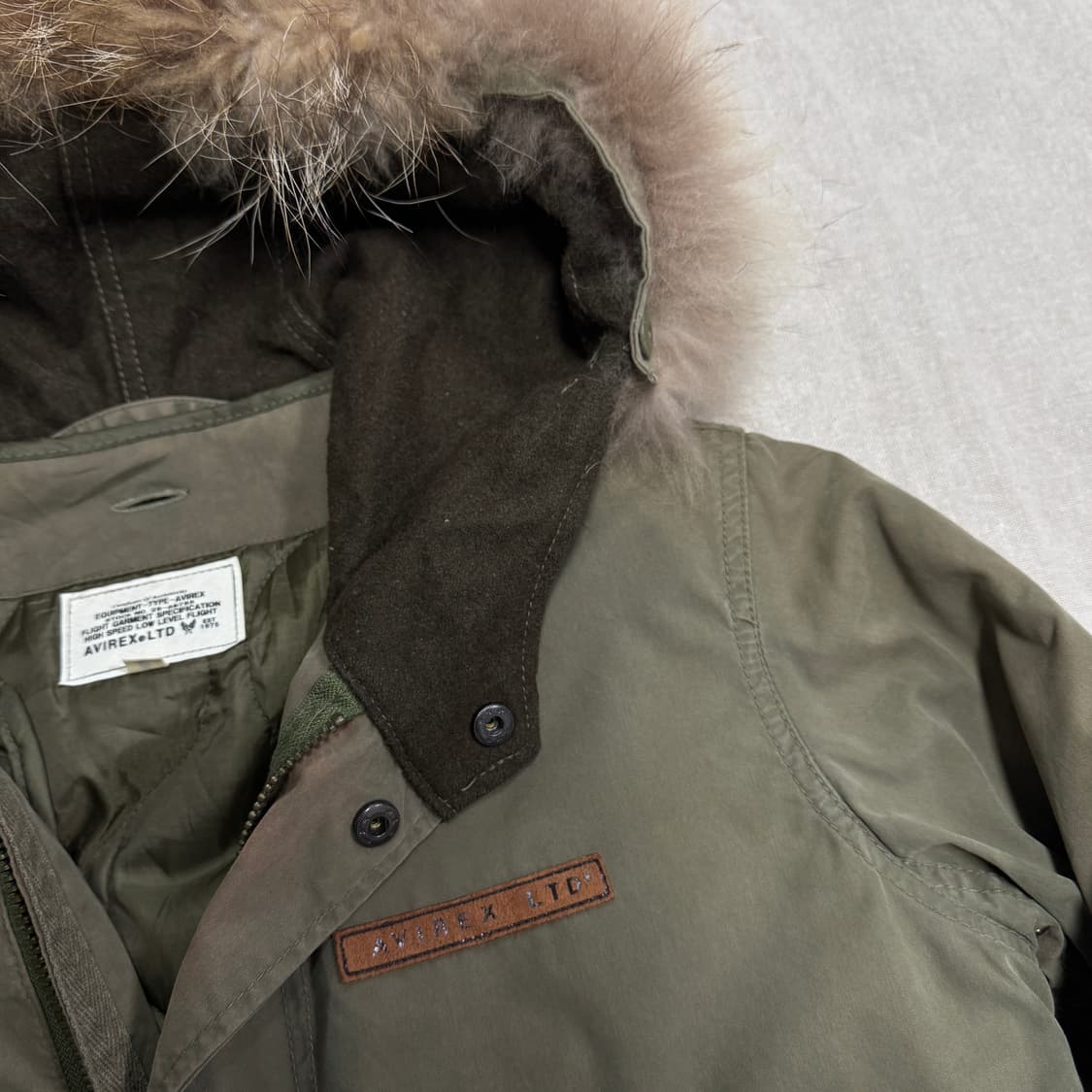 아비렉스LTD 개파카 야상 자켓 + 내피 M 상품이미지3