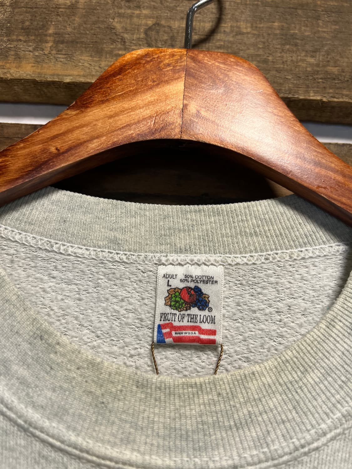 [L]90's USA Made POTBELLIES 프린팅 멜란지 스웻셔츠 상품이미지2