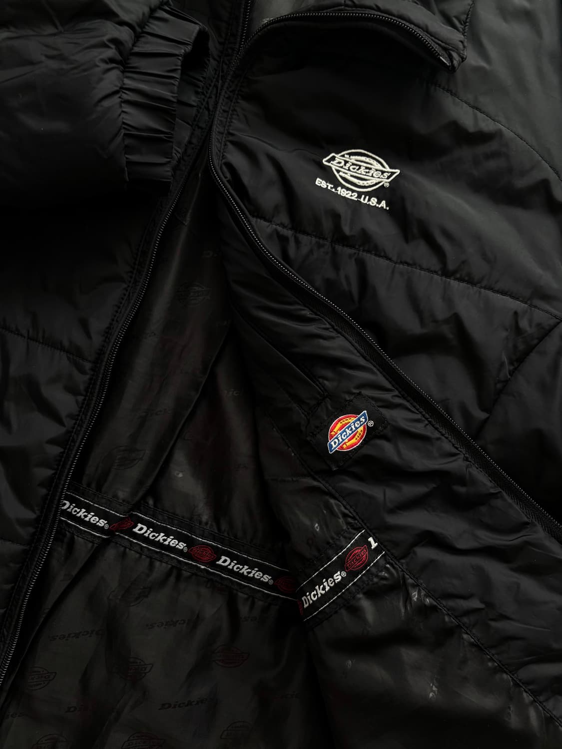 Dickies 디키즈 블랙 퀄팅 경량 패딩  상품이미지4