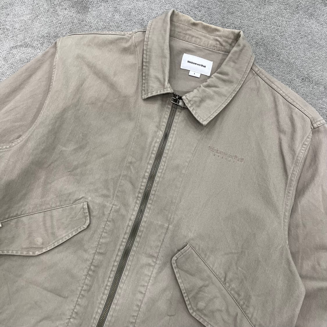 L 디스이즈네버댓 백로고 집업자켓 상품이미지2