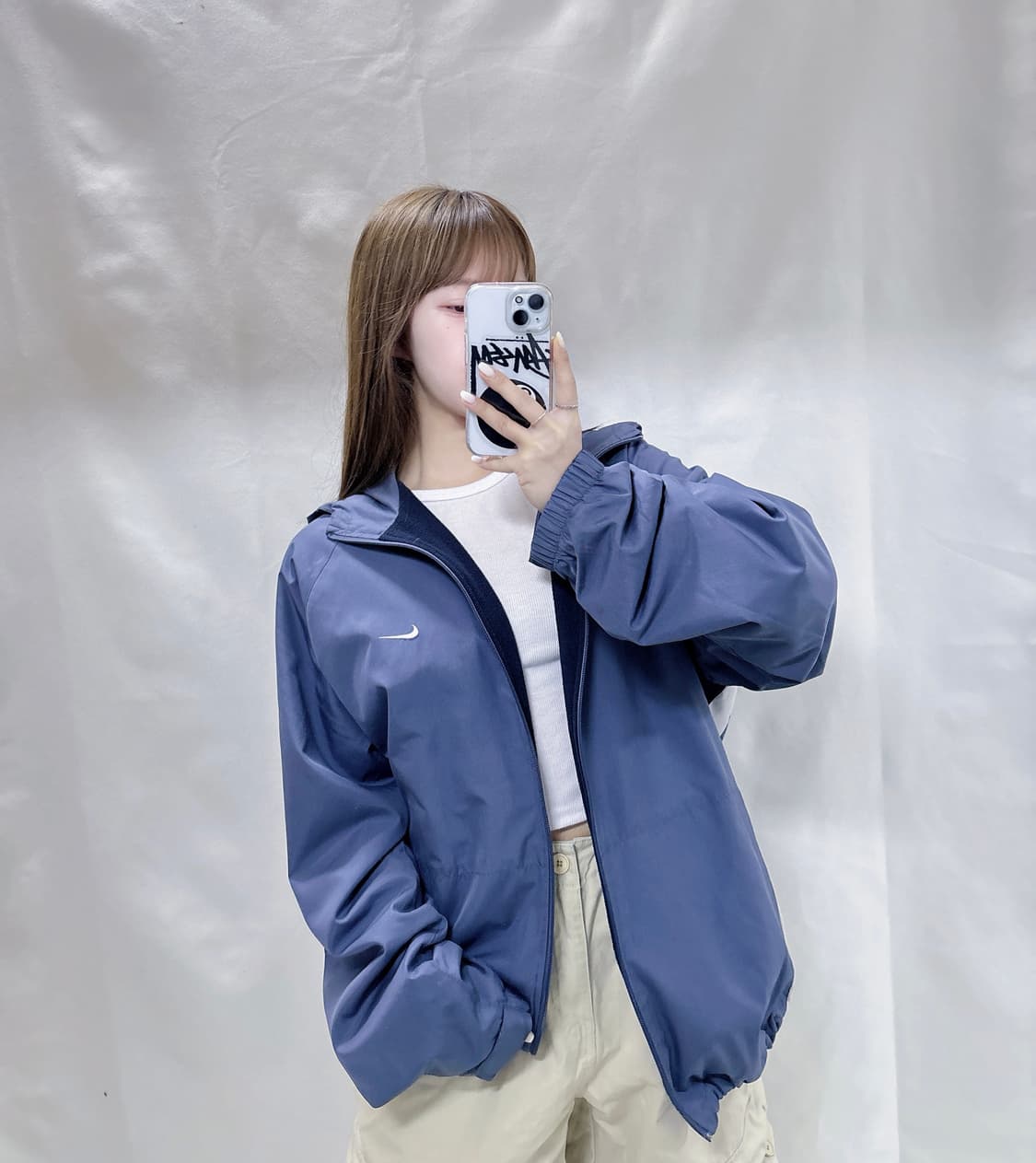 나이키 00’s 배색 스우시 점퍼  상품이미지1