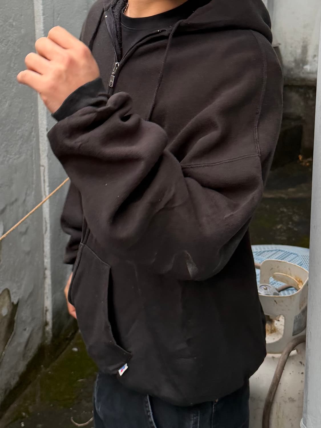 90‘s 러셀 후드집업 상품이미지2