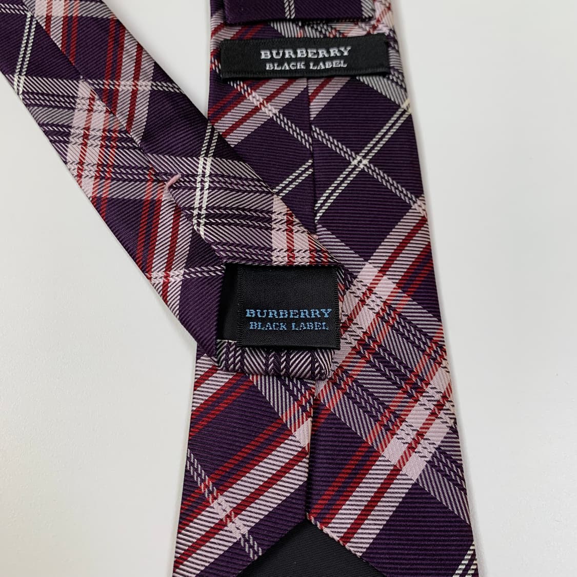 버버리(BURBERRY) 노바체크 슬림넥타이 블랙라벨 최상급 7cm 상품이미지7