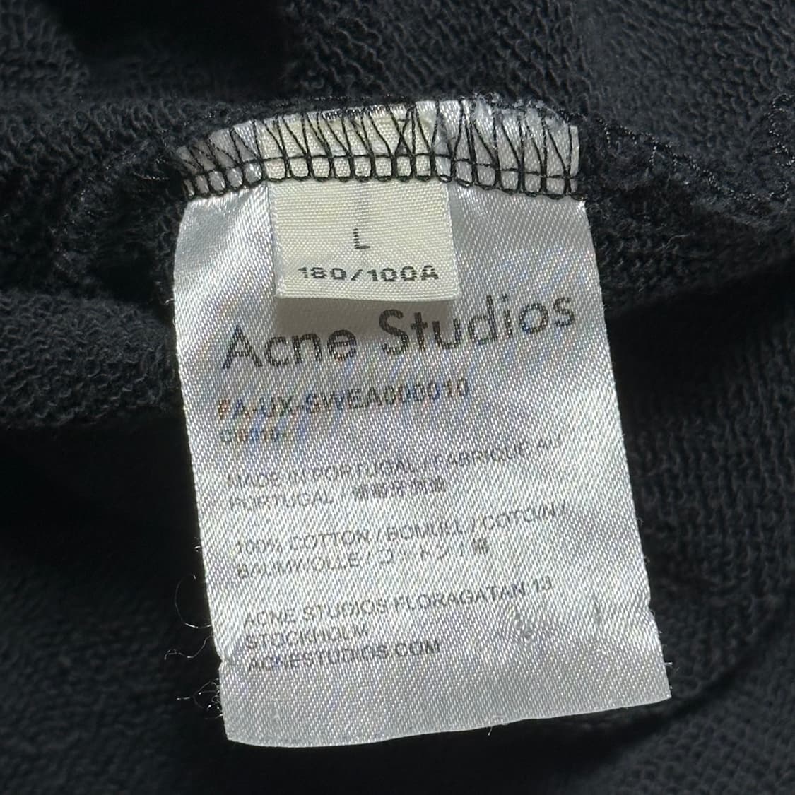 L 아크네 스튜디오 페이스 로고 블랙 맨투맨 상품이미지5