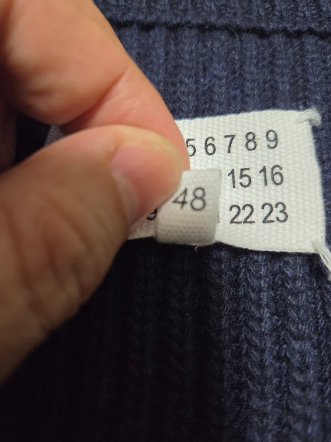 메종마르지엘라 네이비 니트 집업 상품이미지6