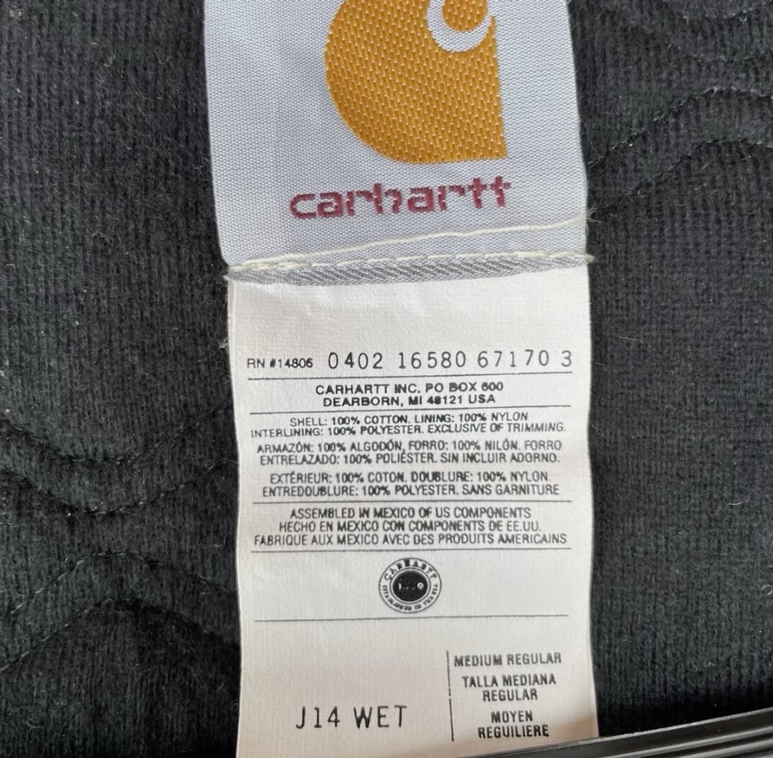 [빈티지] 칼하트 산타페 J14 메이딘 usa wet 연브라운 m 상품이미지6