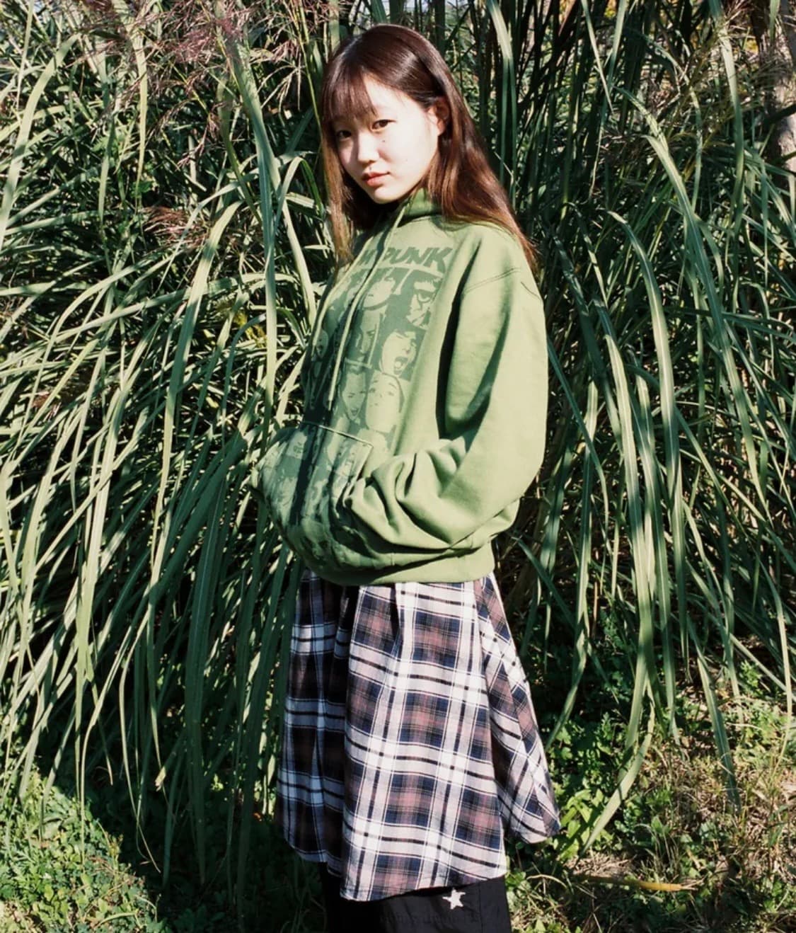 웹하우스 체크스커트 상품이미지2