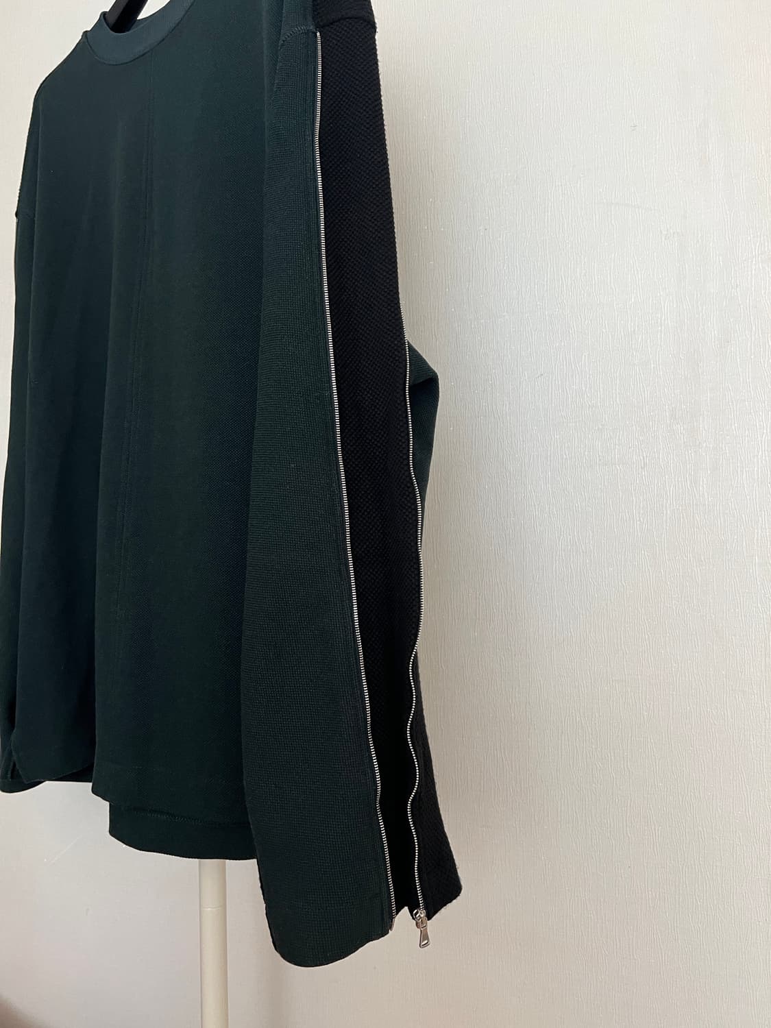 시스템옴므 배색 집업 오버핏 맨투맨 (105) 상품이미지4