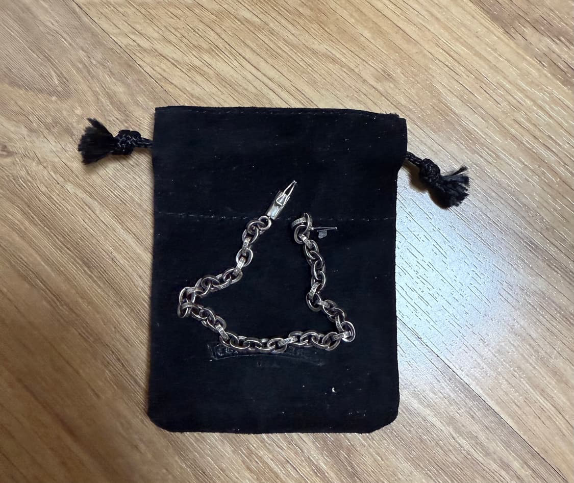 크롬하츠 페이퍼체인 팔찌 7인치 상품이미지1