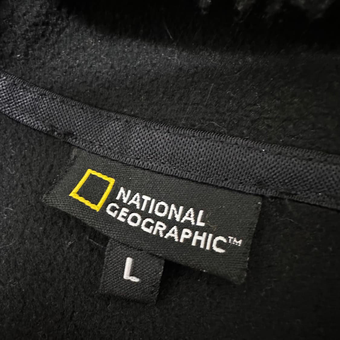 내셔널지오그래픽 뽀글이 털 후리스 집업 자켓 블랙 L 상품이미지4