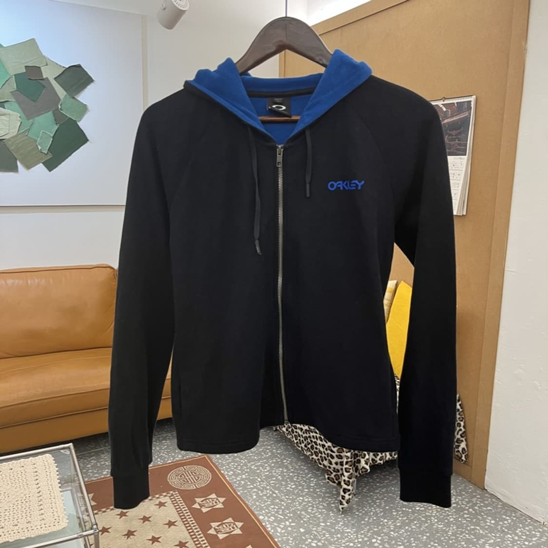 오클리 캐주얼 스포티 러닝 딱붙핏 후드집업 S C10482 상품이미지3