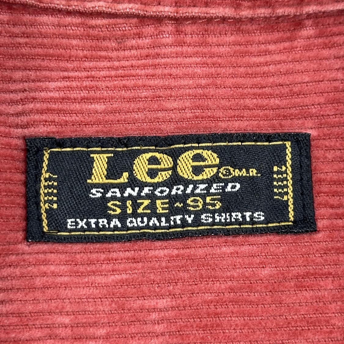 90s 쌍방울 LEE 헤비코튼 코듀로이 셔츠 실측L 상품이미지5