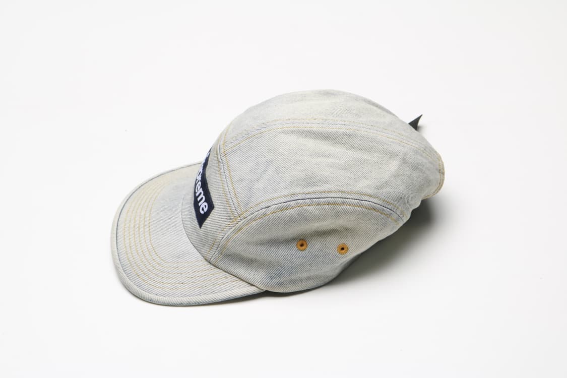 23ss 슈프림 더티 인디고 데님 캠프캡 모자 상품이미지4