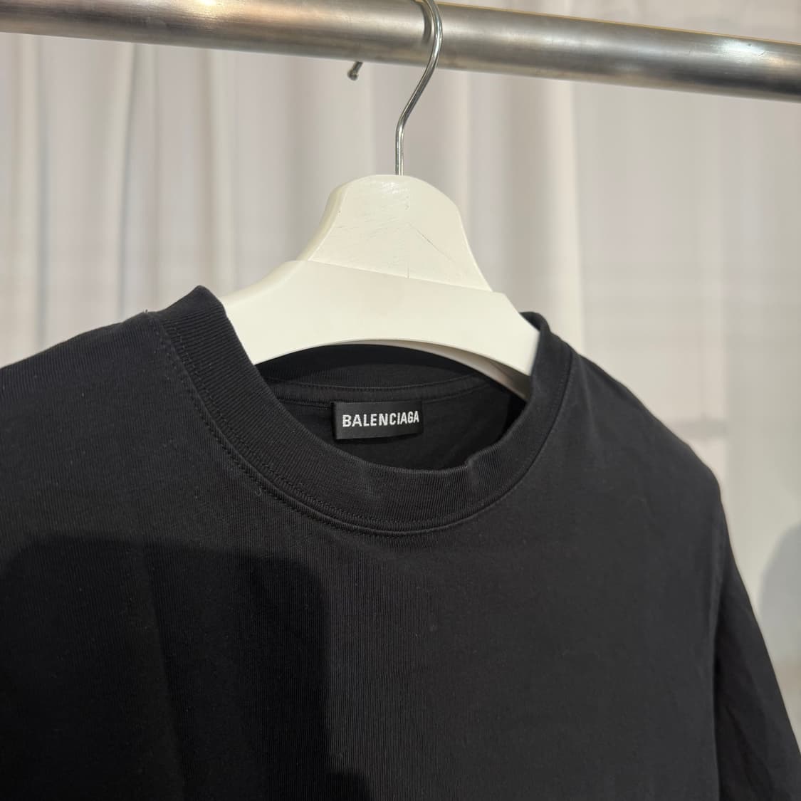 (L) 발렌시아가 로고 반팔 티셔츠 상품이미지3