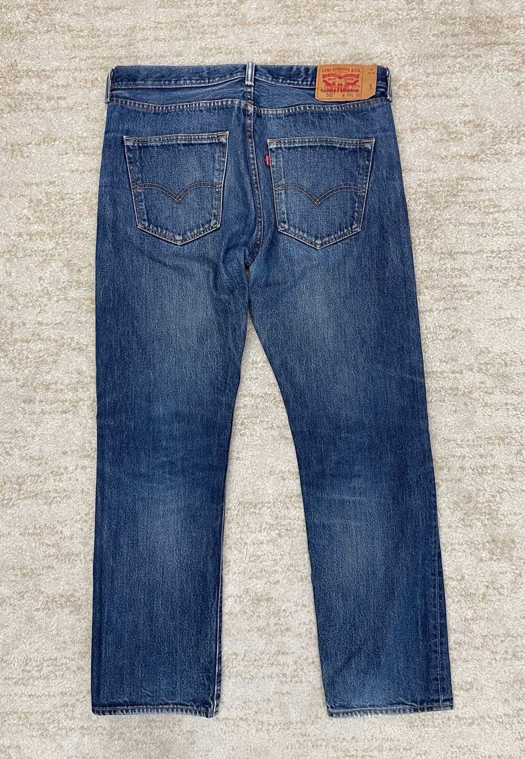 [36x32] 00s Levis 리바이스 501 오리지널 스트레이트 청바 상품이미지2