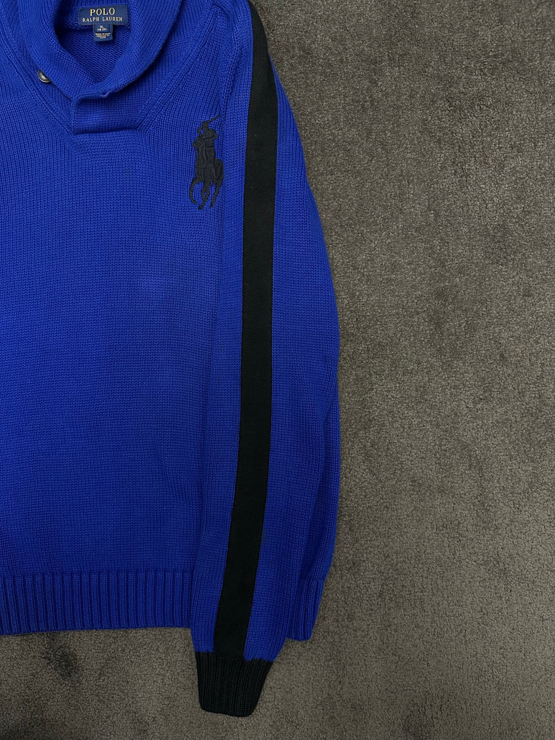 폴로 랄프로렌 빅포니 숄 니트 [18-20] XL 상품이미지3