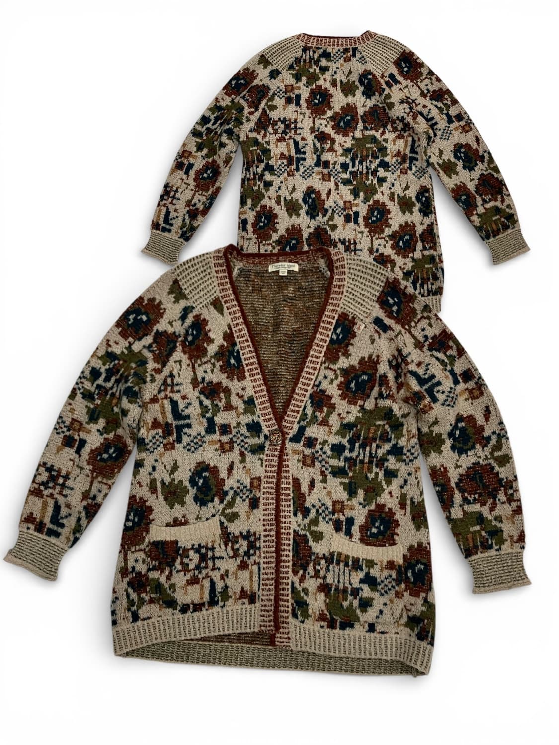 써스데이 아일랜드 패턴 니트 가디건 90 상품이미지1