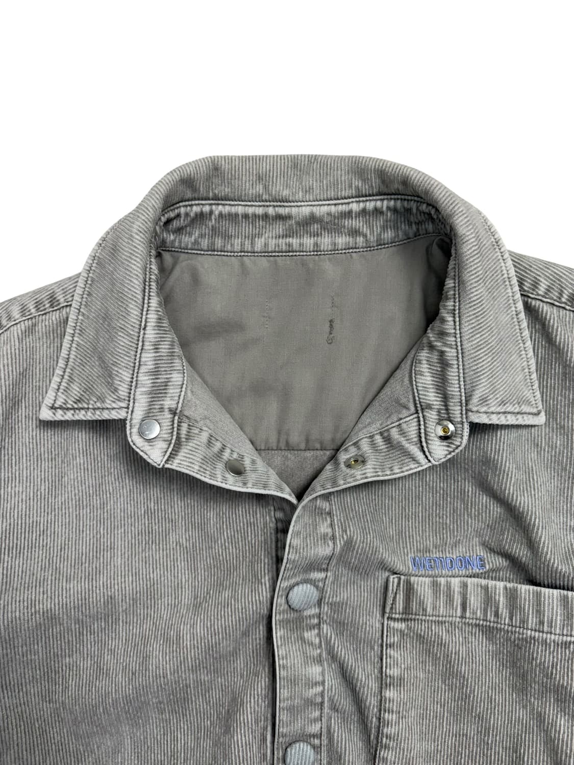 웰던 골덴 셔츠 L 멜란지 그레이 상품이미지5