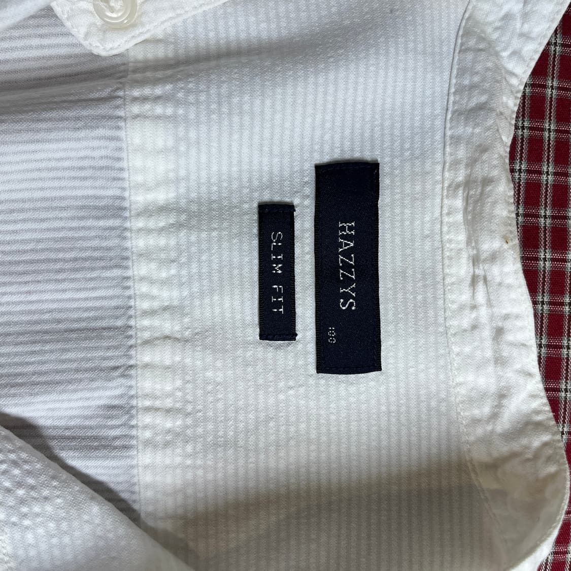 헤지스 헨리넥 화이트 셔츠 상품이미지5