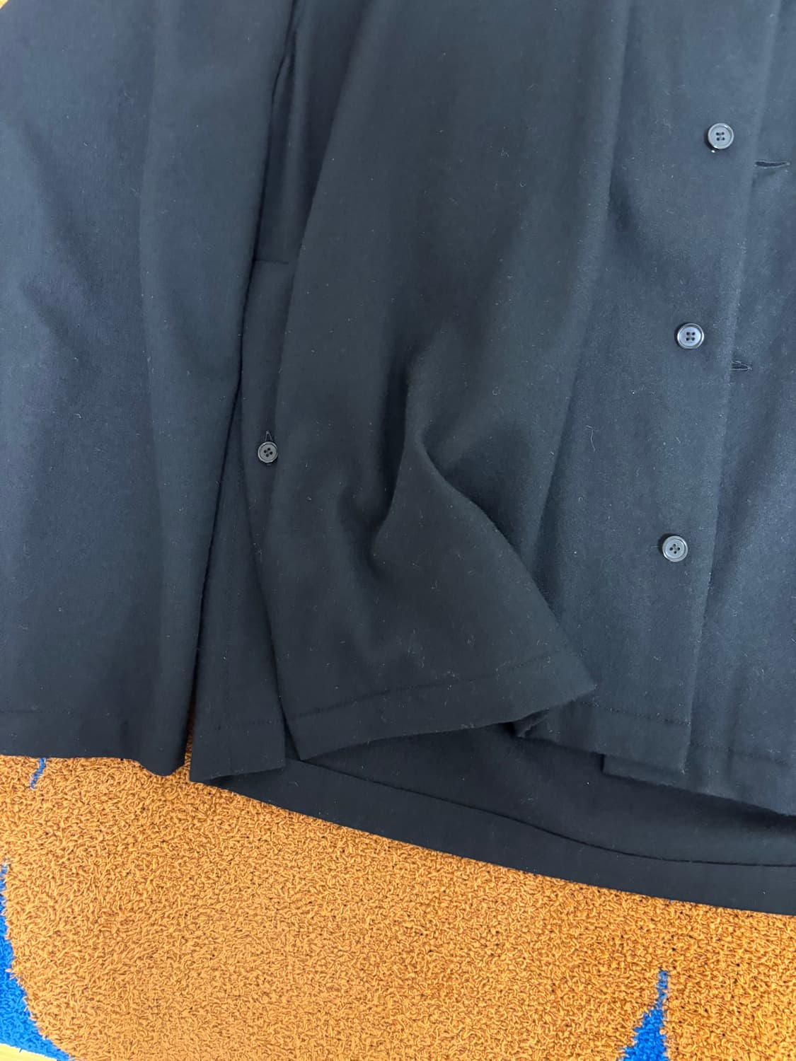 Yoke 요크 울 절개라인 버튼 디테일 셔츠 자켓 From Japan 상품이미지3