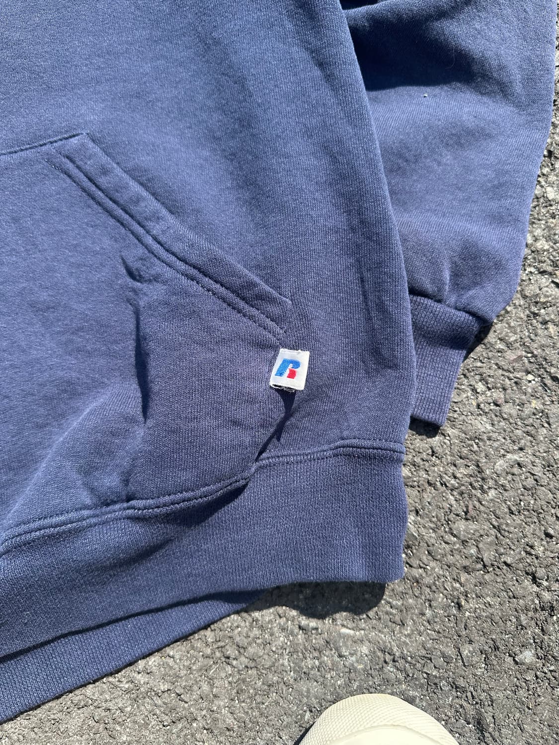 90’s Russell Athletic navy hoodsweat 상품이미지8
