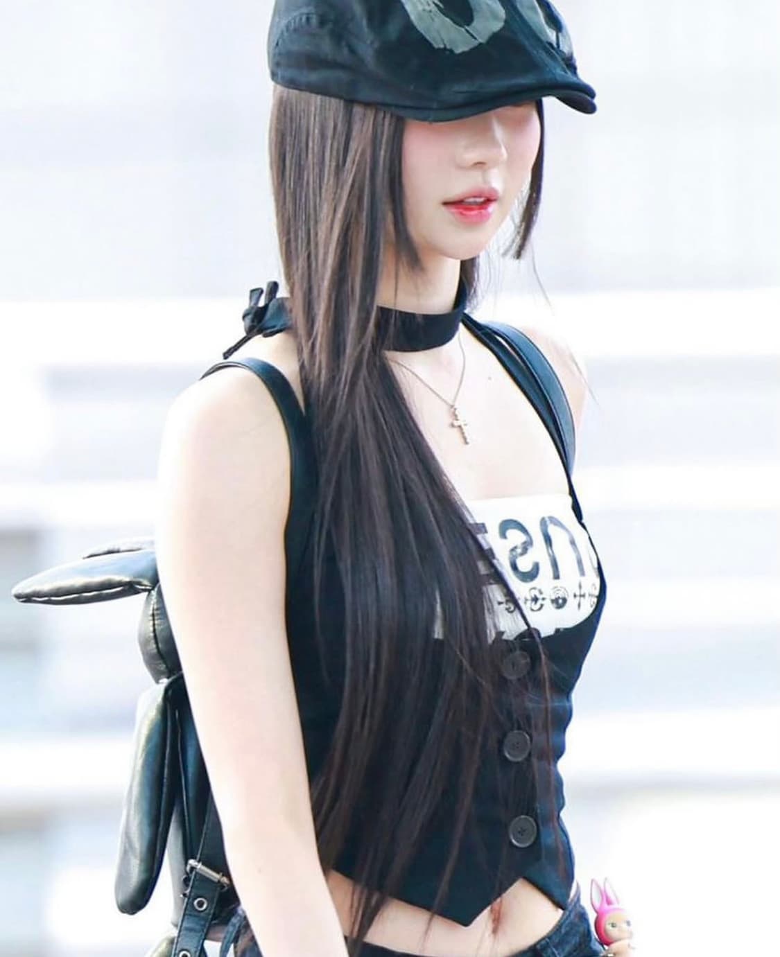 체메씨 트윌 베스트 차콜 twill vest ribbon tie set 상품이미지4