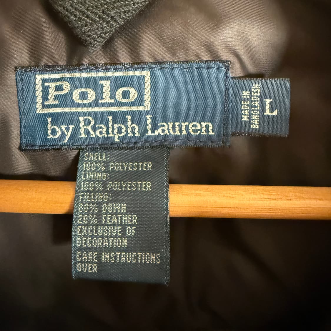 폴로랄프로렌 덕다운 베스트 블랙 105 상품이미지5