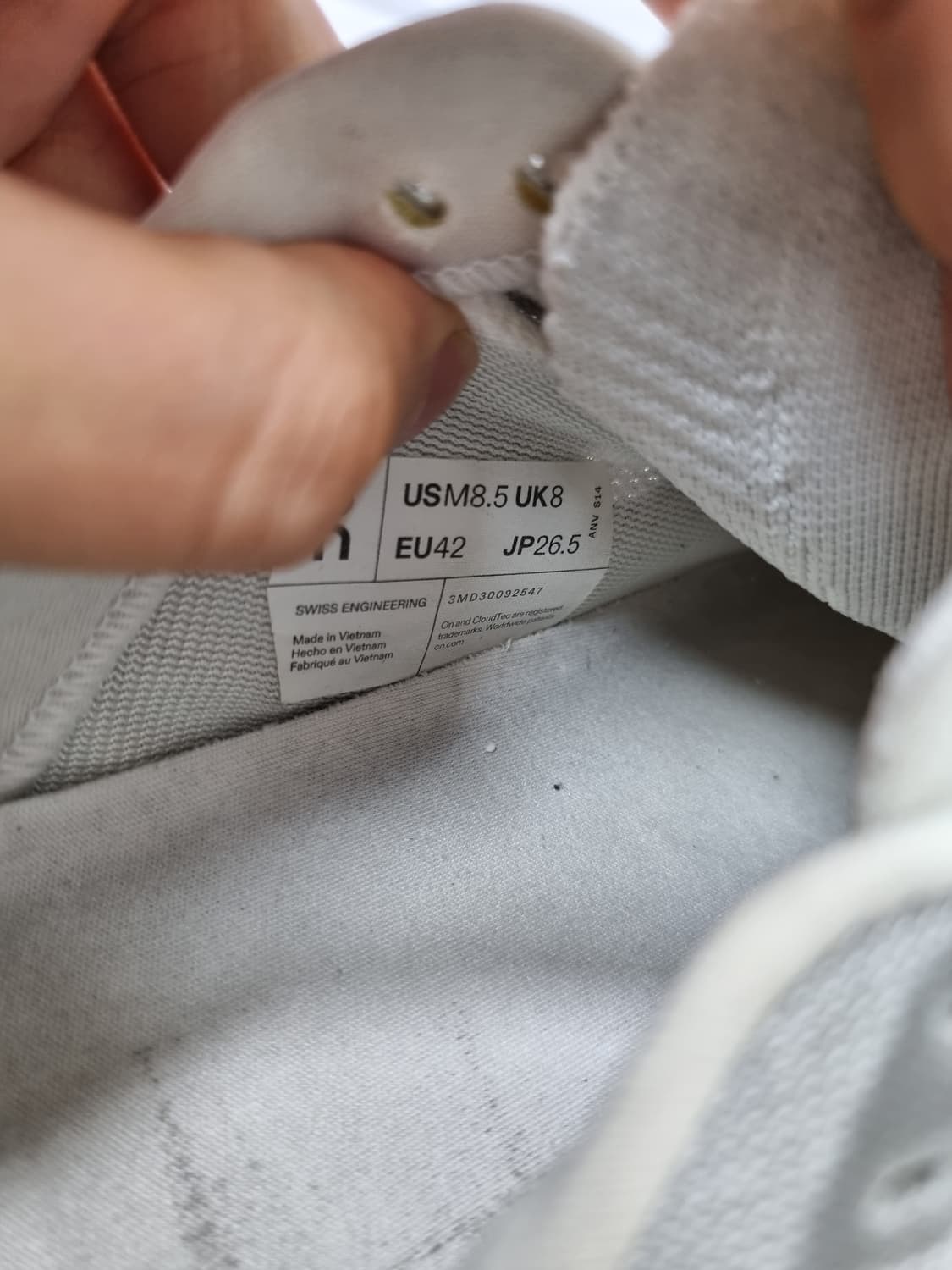 265 온 러닝 클라우드 이클립스 알로이 화이트 상품이미지7