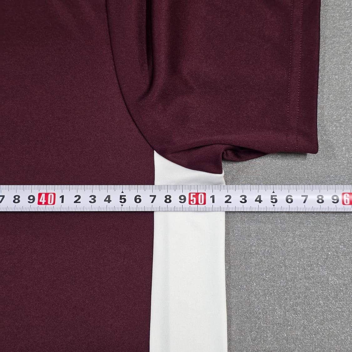 XL 100 아디다스 반팔 져지 티셔츠 버건디 상품이미지6