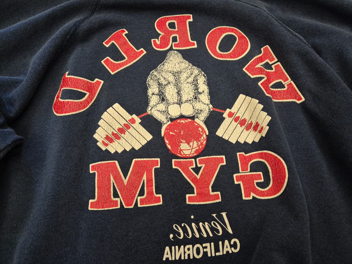 90s WORLD GYM 스웻 셔츠 상품이미지4