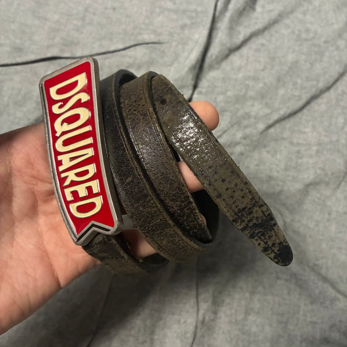 DSQUARED2 레트로 빅 버클 빈티지 벨트 상품이미지2