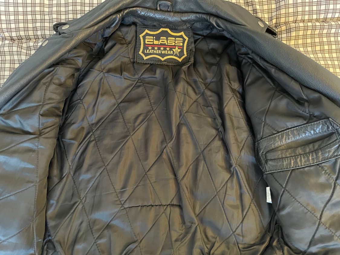 ELASS LEATHER WAER 더블라이더 자켓 상품이미지3