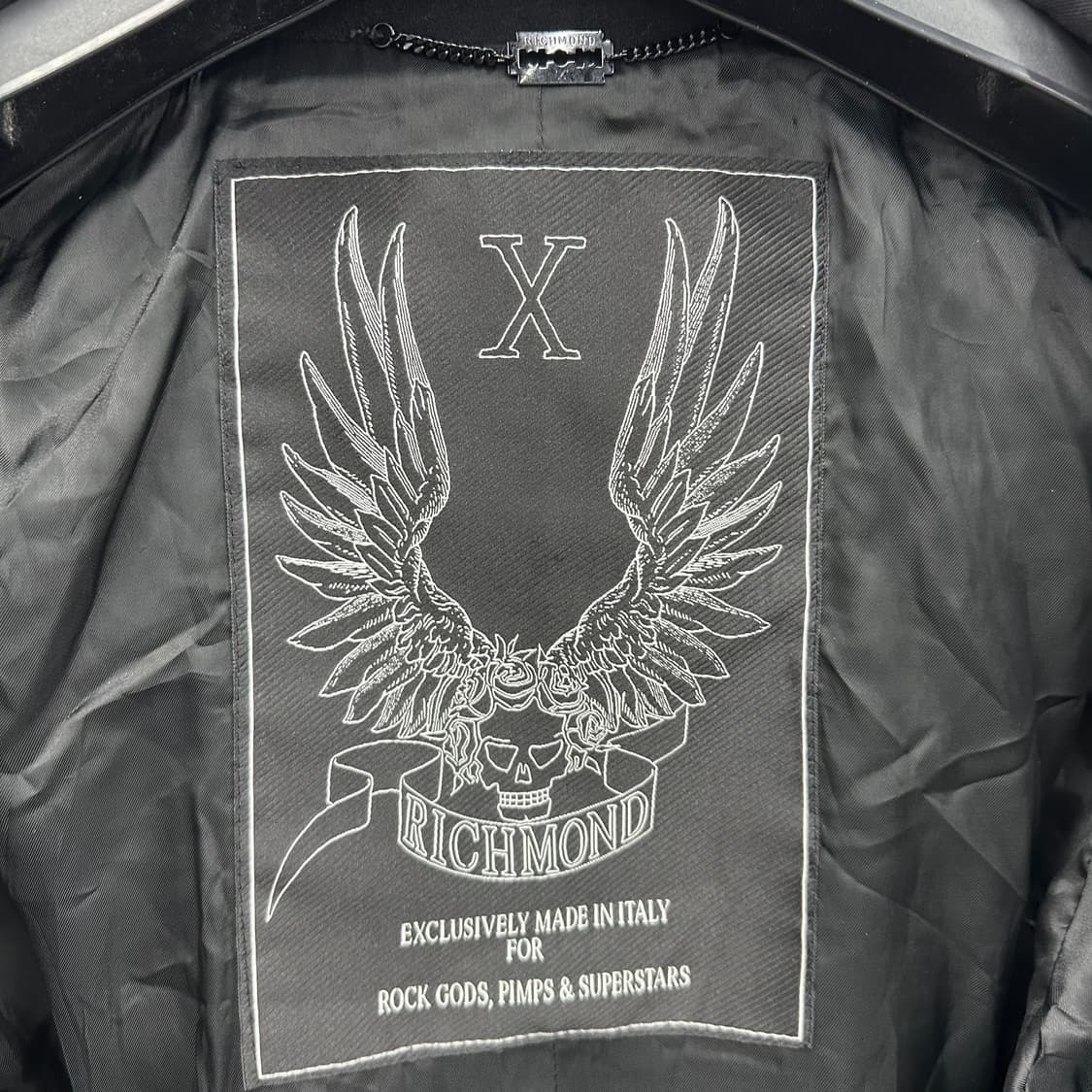 [정품] 100 리치몬드 X 남자 견장 울 하프코트 상품이미지4