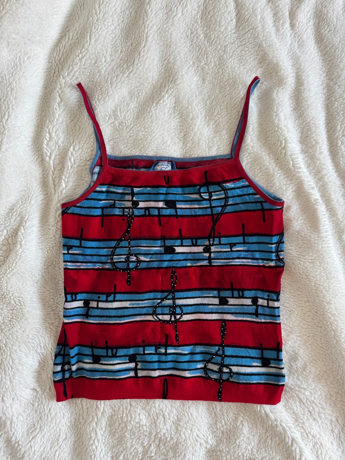 빈티지 스트라이프 음표 나시 상품이미지2